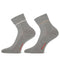 2-Pack Korte Damessokken Bamboo Sis 101012023 6500 Light Grey