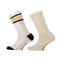 Kinder Crewsocks Colourblock 2pack 21130 7000 Off White / Cream