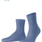 Korte Crewsocks met rib 16624 6483 Smokey Blue
