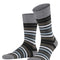 Tinted Stripe Heren Sokken 13279 3180 Asphalt Mel