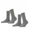 Happy 2-pack Dames Sokken 46417 3390 L Grey Mel