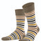 Tinted Stripe Heren Sokken 13279 4061 Beige Mel