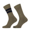 2-pack Heren Crewsocks Fijne Katoen 101011071 2450 Olive