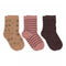 3 pack Meisjessokken Katoen Thora 77332 858 Tawny Brown