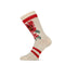 Damessokken Simona 101012022 1158 Off White Red