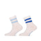 Duopack Korte Kinder Crewsocks 601054002 7000 White Blue Kobalt