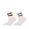 Duopack Korte Kinder Crewsocks 601054002 7002 White Sage Grey