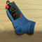 Korte Kindercrewsocks met Glitter W6119 Blauw