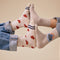 Kindersokken met hartjes Ada 79284 108 Beige Melange